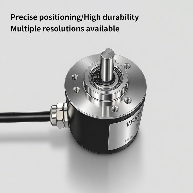 VERYBMQ مencoder دوار مغناطيسي متزايد، 38 مم OD 6 مم عمود، ABZ دفع-سحب إخراج، 100/400 / 600 PPR، مencoder مدمج لـ CNC، الروبوتات، الأتمتة (600PPR) - Image 2